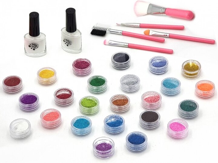 Tattoo set voor kinderen, glittertattoos, neptattoos